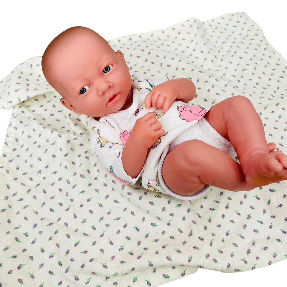 Berenguer 14” Baby Girl Doll Anatomically Correct Realistic Newborn Vinyl 22-07